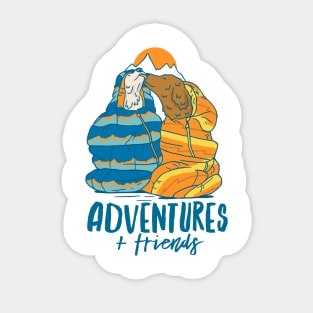 Adventure + friends Sticker